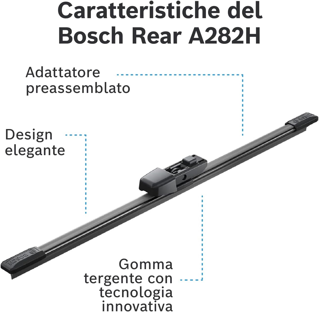 Thumbnail 5 de Bosch Tergilunotto Rear A282H da 280 mm con attacco Quick-Clip