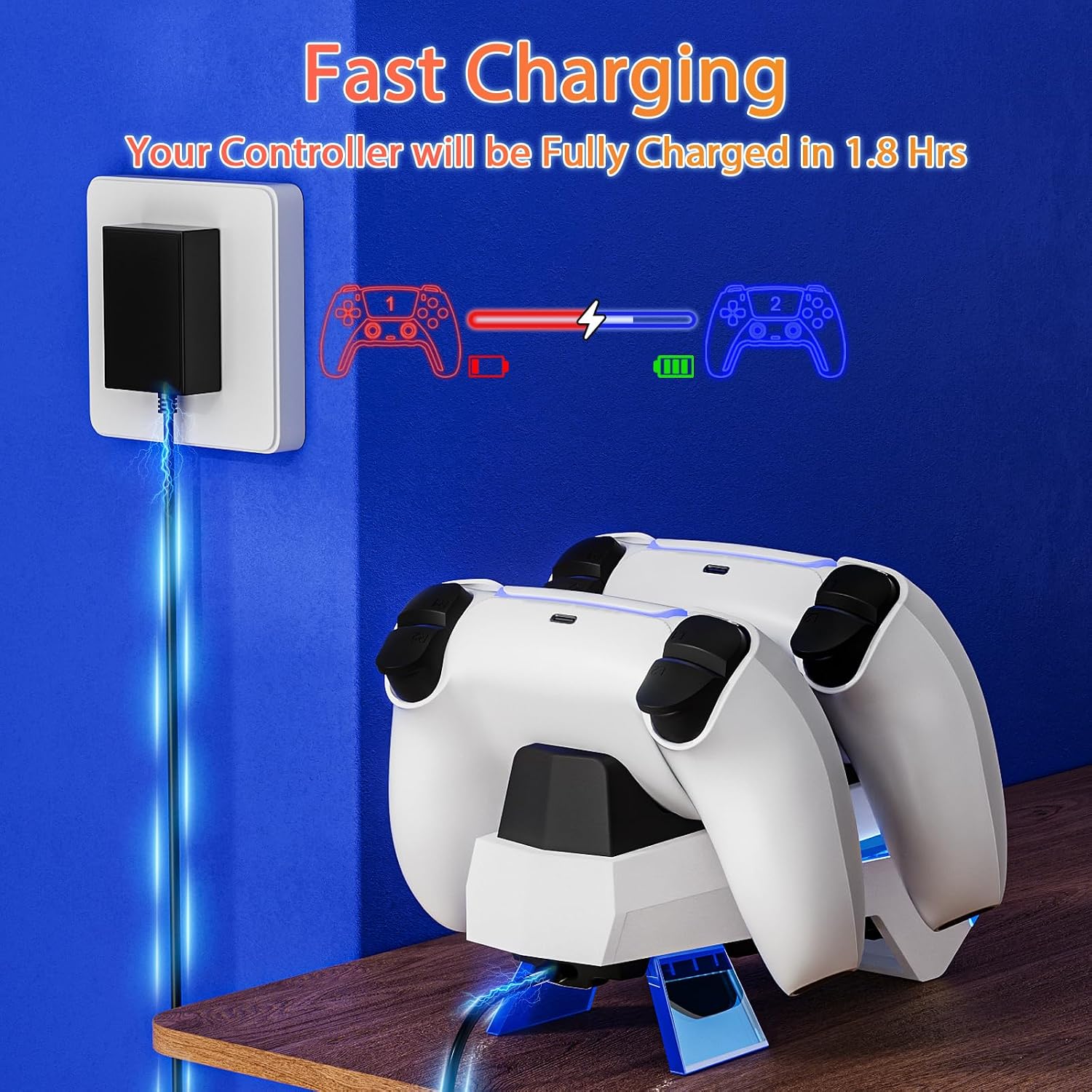 Thumbnail 2 de Fenolical PS5 Controller Charger Station 5V/3A