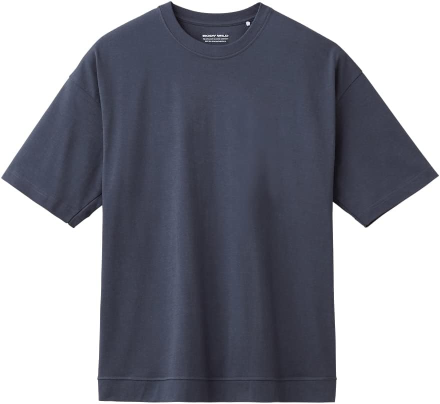 Detalle de BODY WILD 男女兼用ドロップショルダーTシャツ 持続消臭・ボックスシルエット