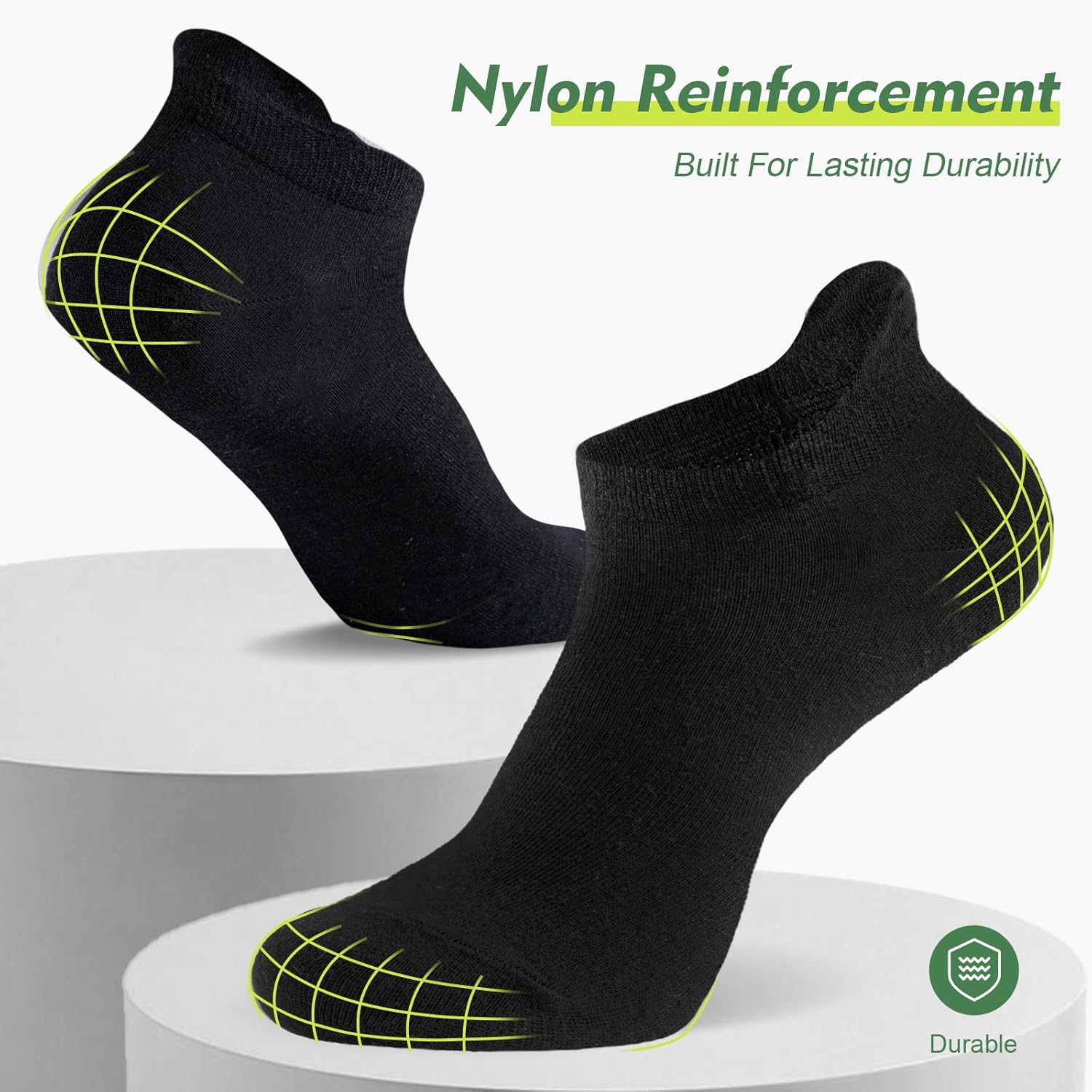 Detalle de SockWaddles: 10 Paia Calzini Corti Unisex in Cotone - Traspiranti e Resistenti