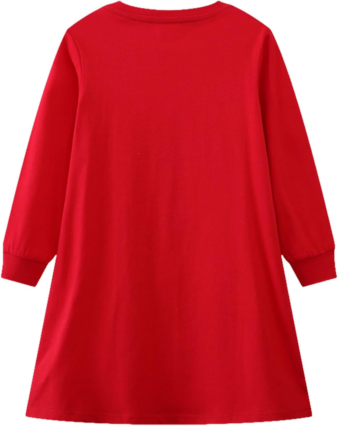 Thumbnail 2 de Kfnire Mädchen Langarm-Jersey Kleid aus Baumwolle (A-Linie) mit Einhorn-Motiv