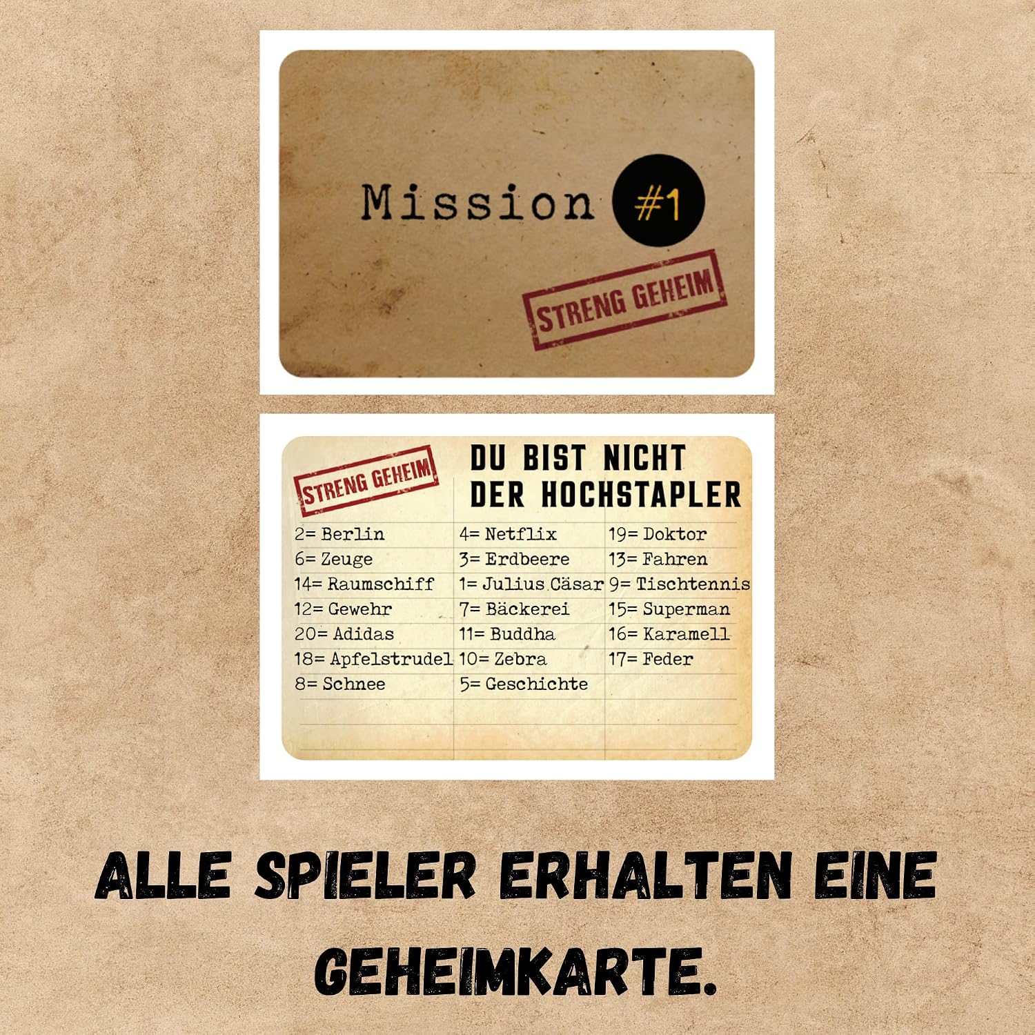 Detalle 2 de Der Hochstapler Gesellschaftsspiel Familienspiel