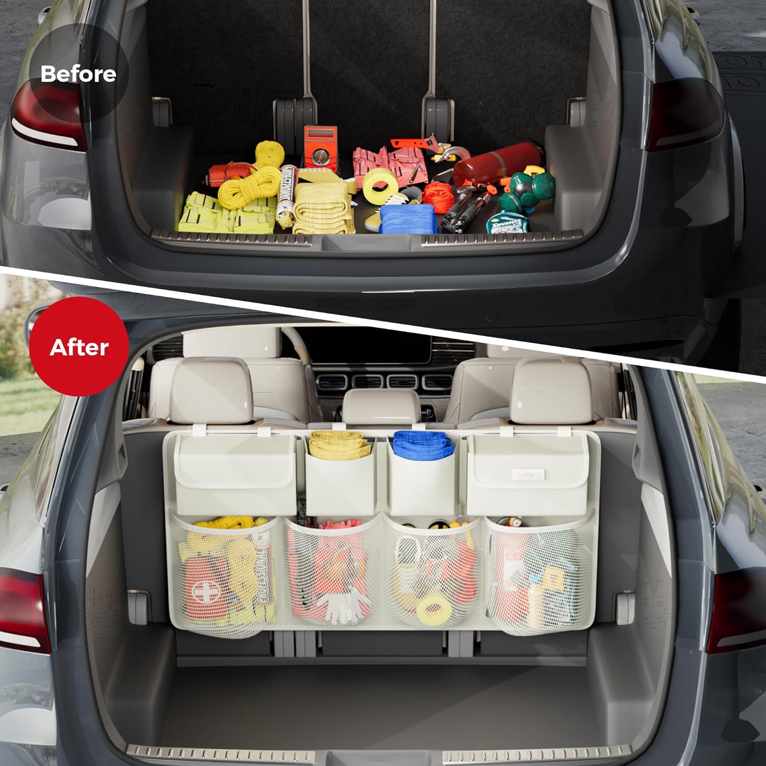 Thumbnail 3 de SURDOCA Car Boot Organiser - 3rd Gen, Double Capacity, Strong Build
