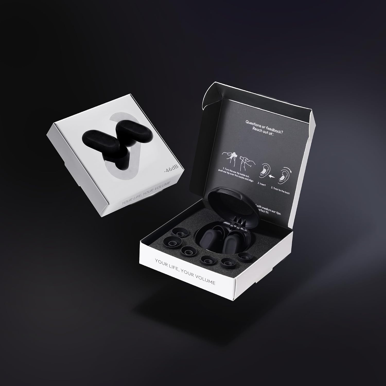 Thumbnail 6 de Sokzixx Ear Plugs for Sleep with SkinFit Technology (35dB) – 4-Size Fit (XS/S/M/L) – Black