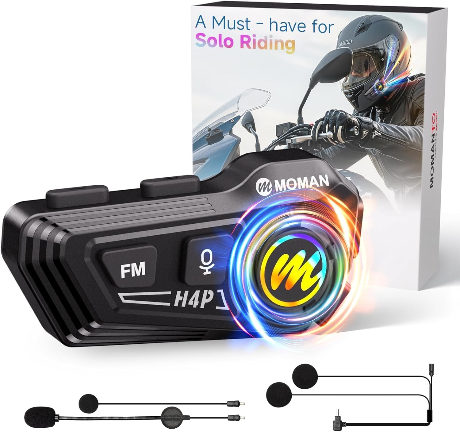 Moman RS-H4P Motorcycle Helmet Headset
