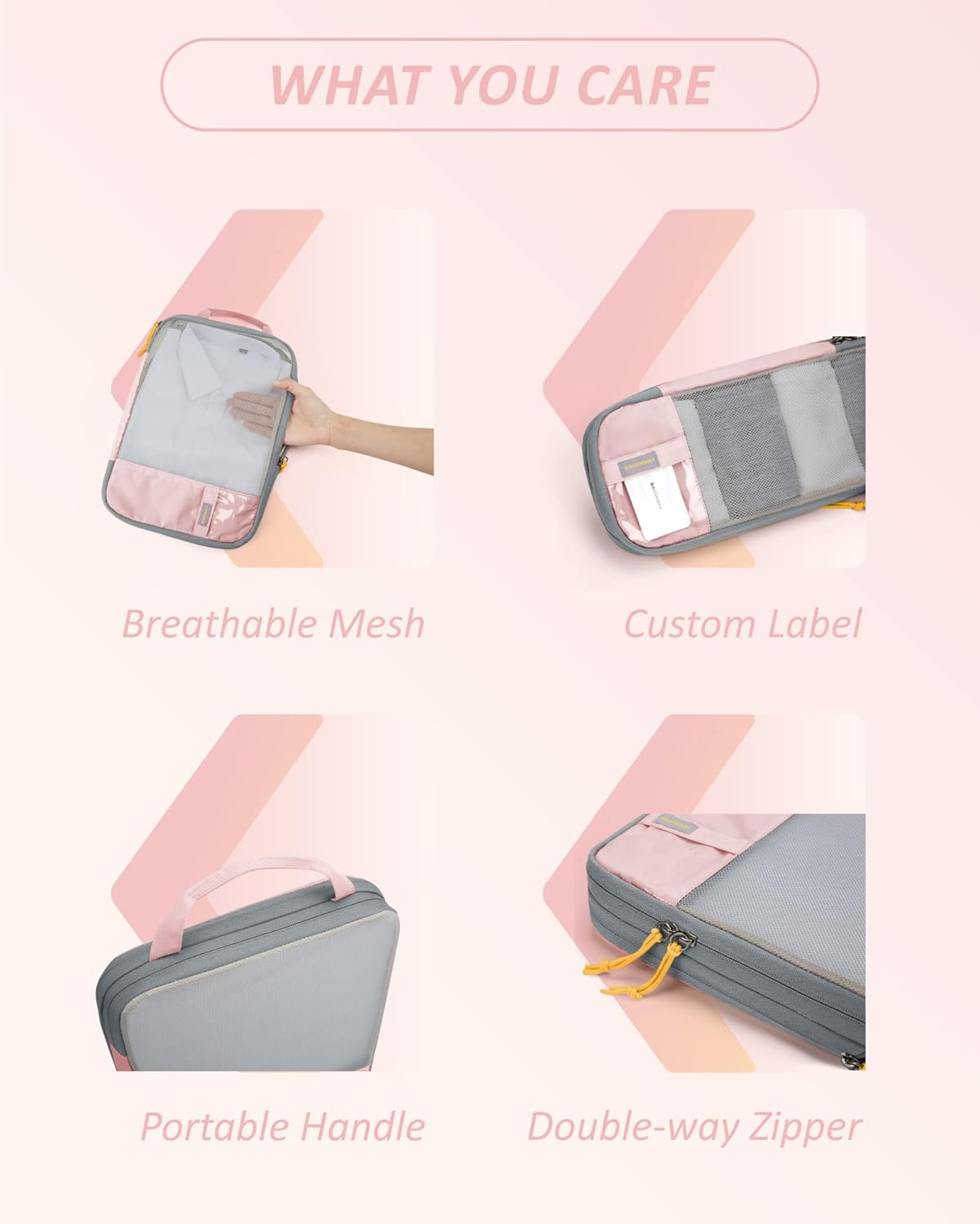 Detalle de BAGSMART compression packing cubes set of 6