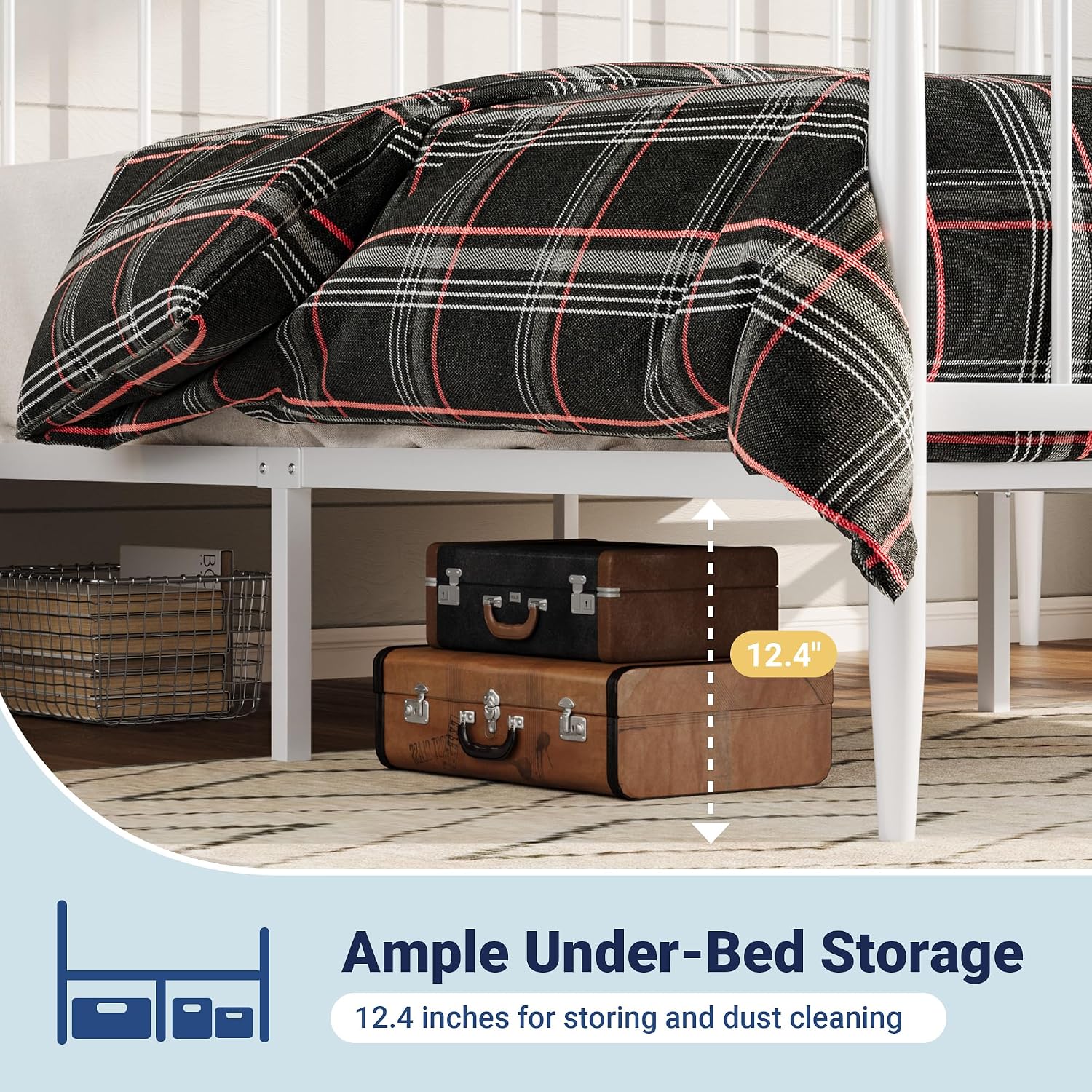 Thumbnail 6 de Allewie Metal Queen Bed Frame