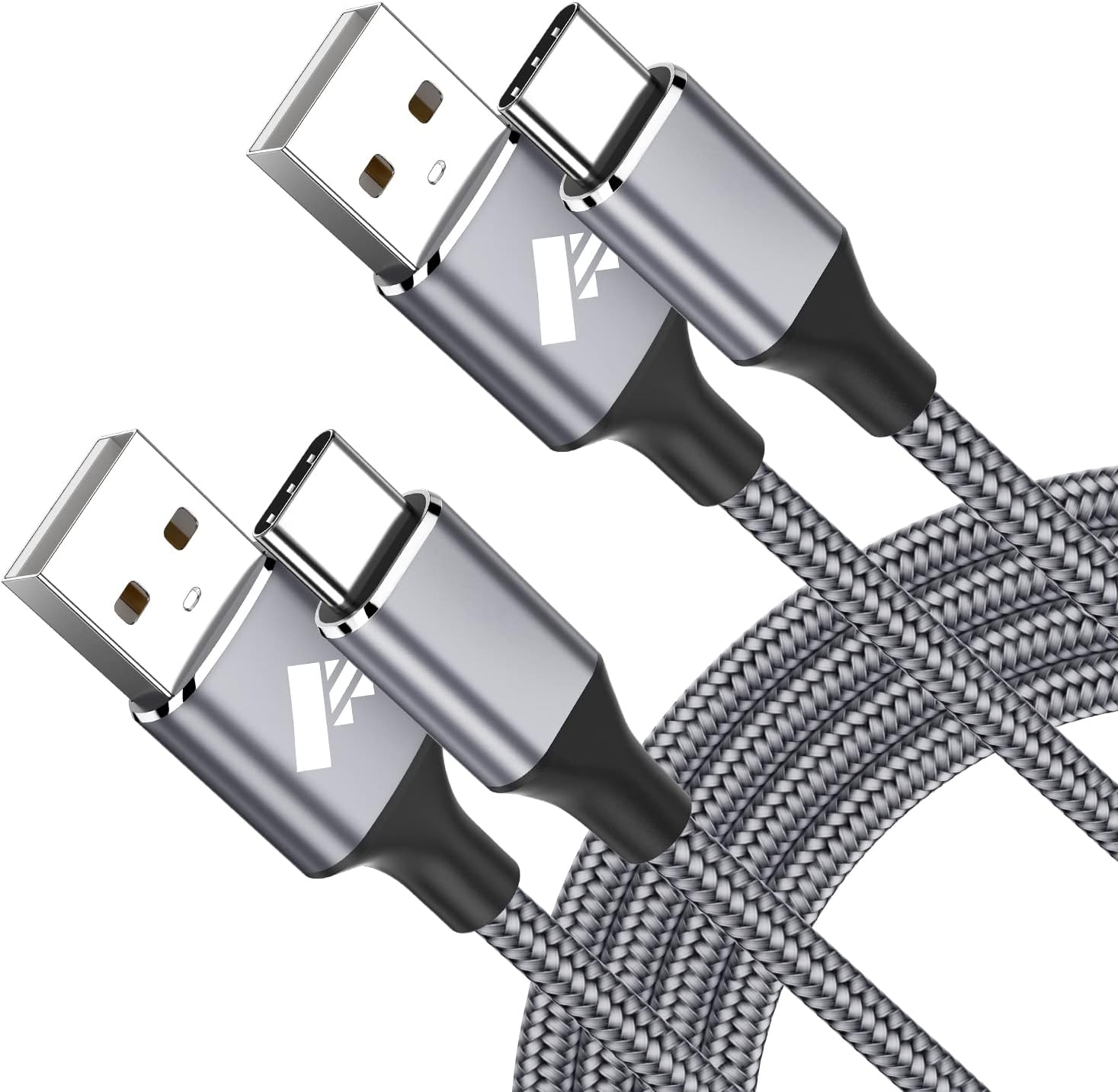 Detalle de Aioneus 6936878835205 USB-C Cable 2-Pack, 6 ft, 3A Fast Charging