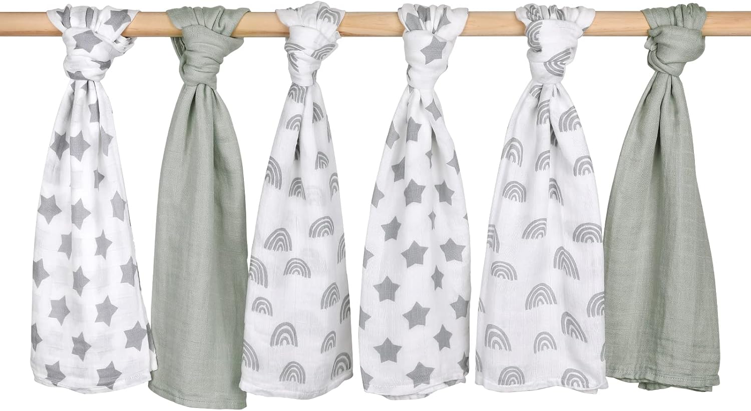 Detalle de GLLQUEN BABY muslin squares 6 pack 70cm