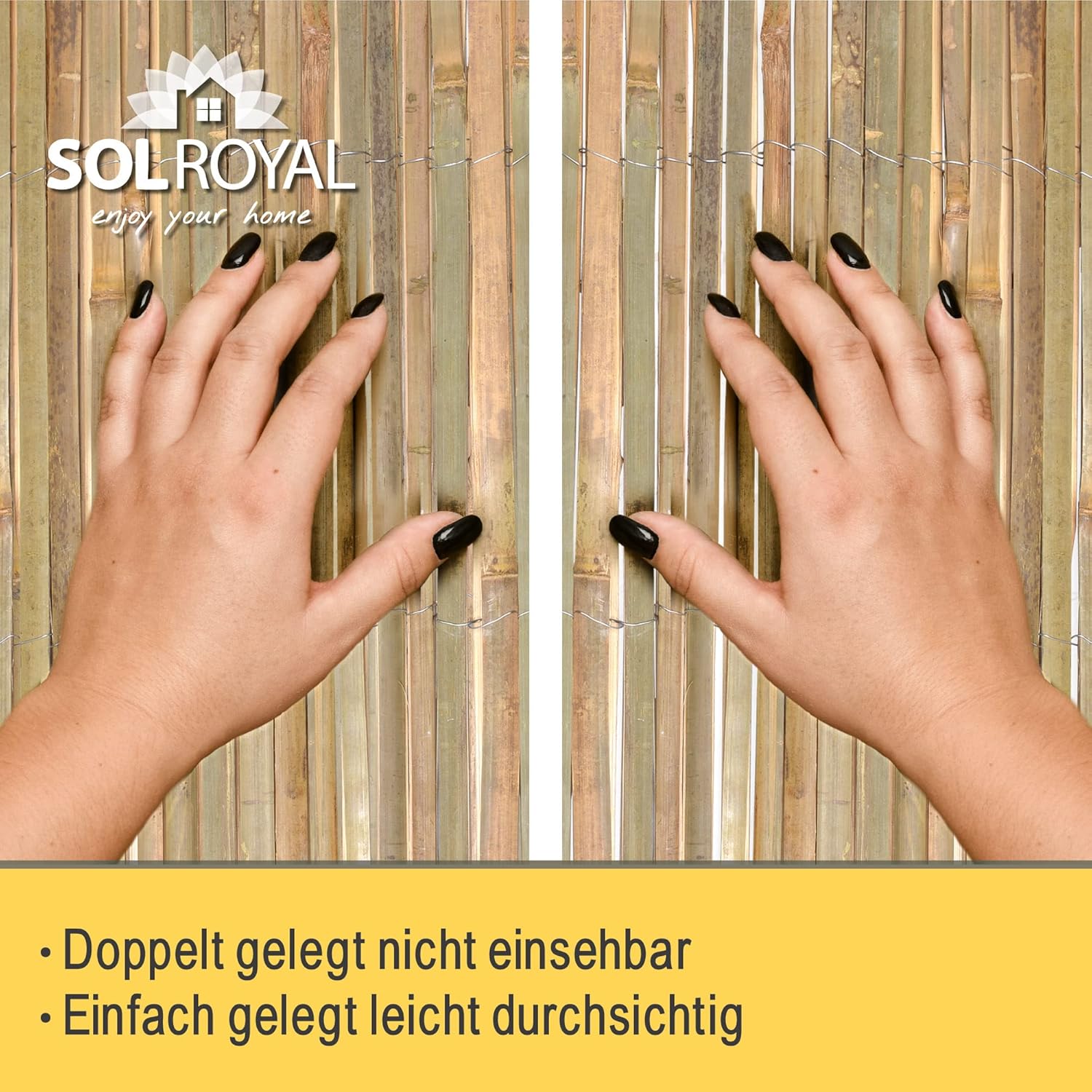 Thumbnail 4 de Sol Royal Bambus Sichtschutz 180 hoch – FSC® Balkon- und Garten-Schutzmatte 180x600 cm