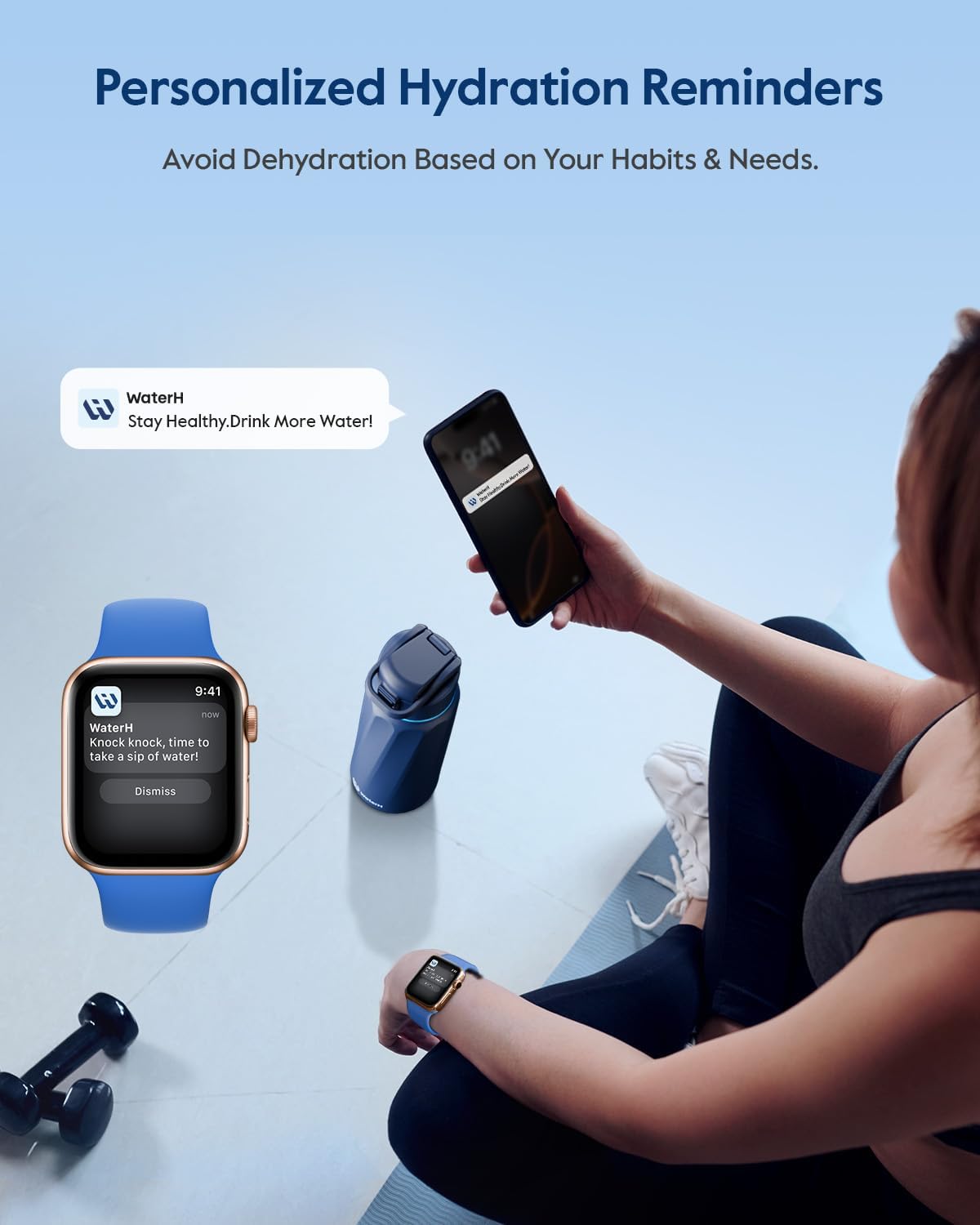 Thumbnail 2 de WaterH Boost Smart Water Bottle Tracker with Reminder to Drink Water, 946ml