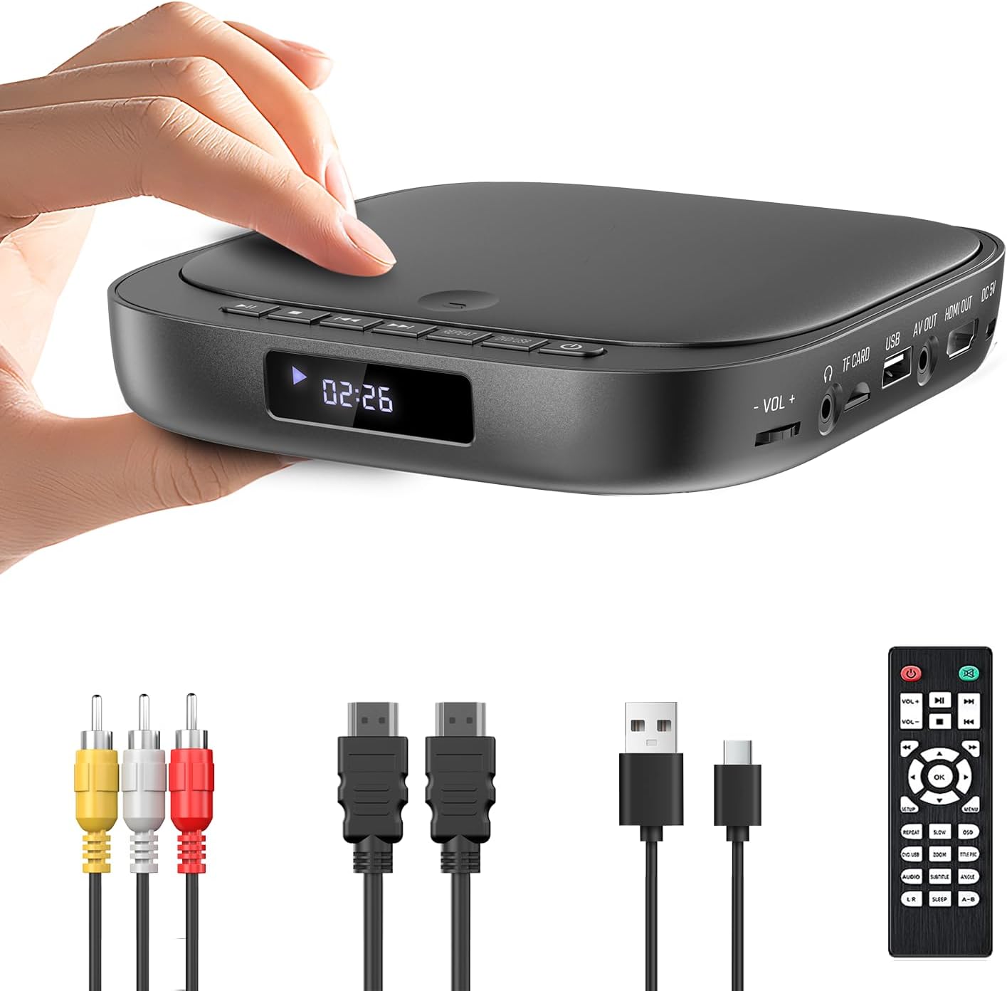 Desobry DVD player region free 1080p con HDMI e USB