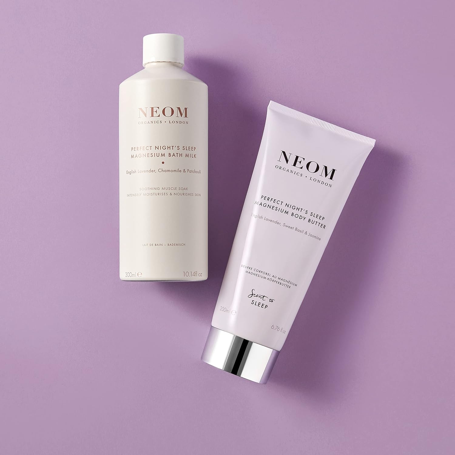 Detalle de NEOM Perfect Night's Sleep Magnesium Bath Milk (300ml) with Lavender, Chamomile & Patchouli