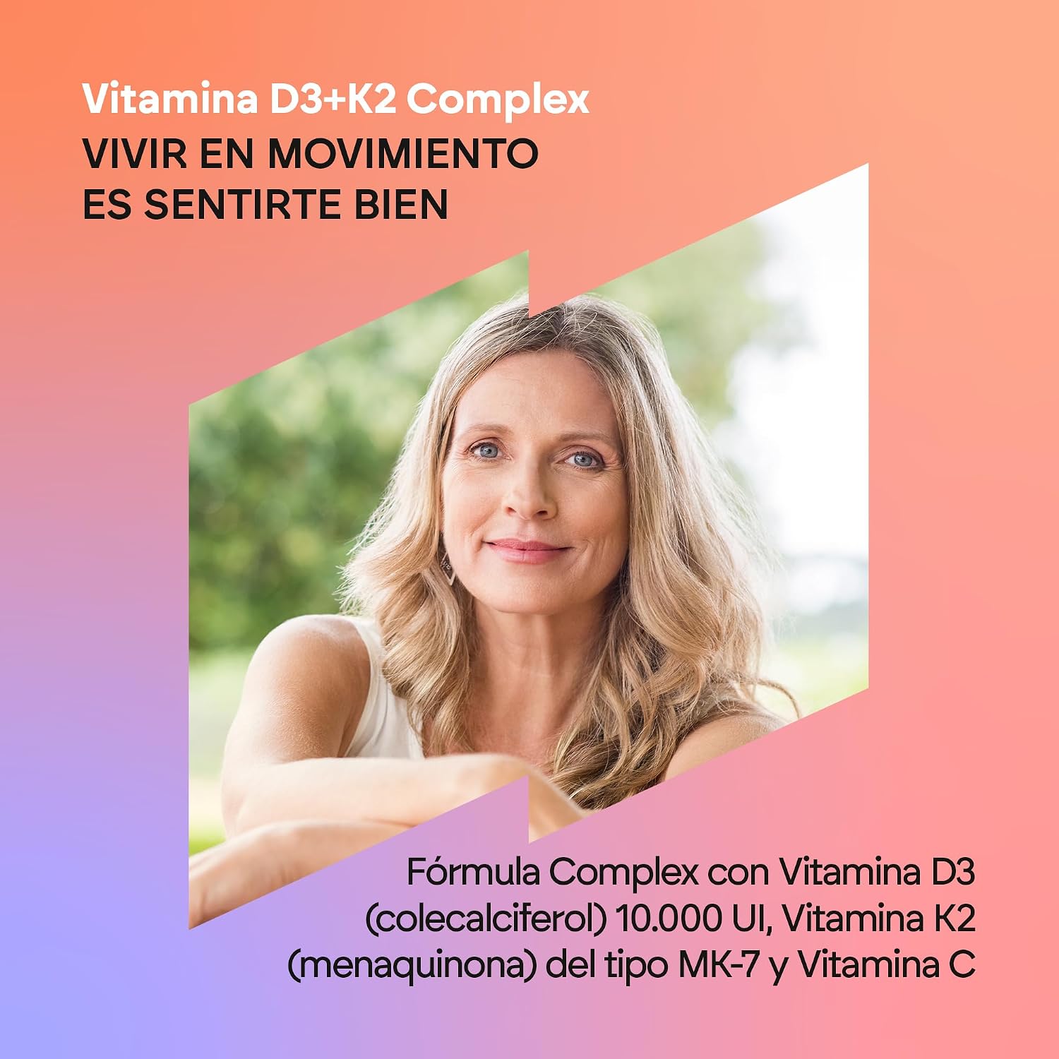 Detalle 2 de NUTRALIE Vitamina D3 y K2 10000 UI 60 softgel