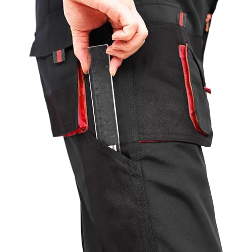 Thumbnail 2 de WORK IDEA - Pantalon de travail pour homme avec genoux en Oxford, brun, 4XL