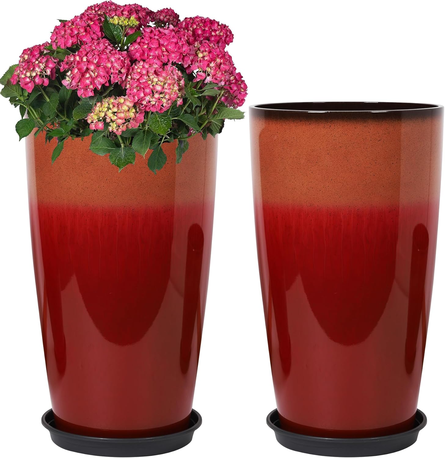 Detalle de Neoaider Tall Plastic Planters, 21-Inch