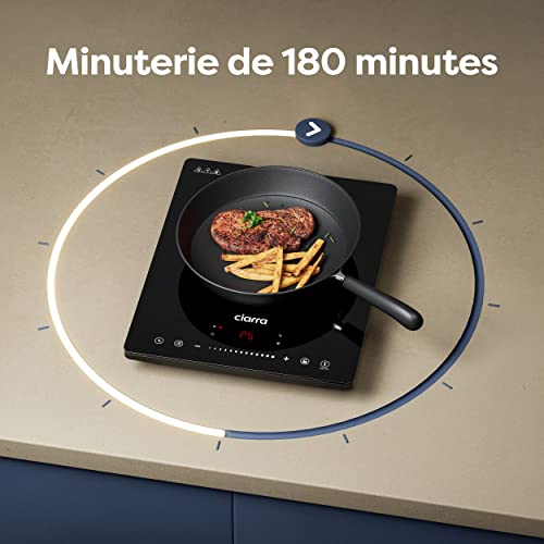 Detalle de CIARRA CBTIH1, plaque à induction portable 1 foyer, 8 températures et minuteur