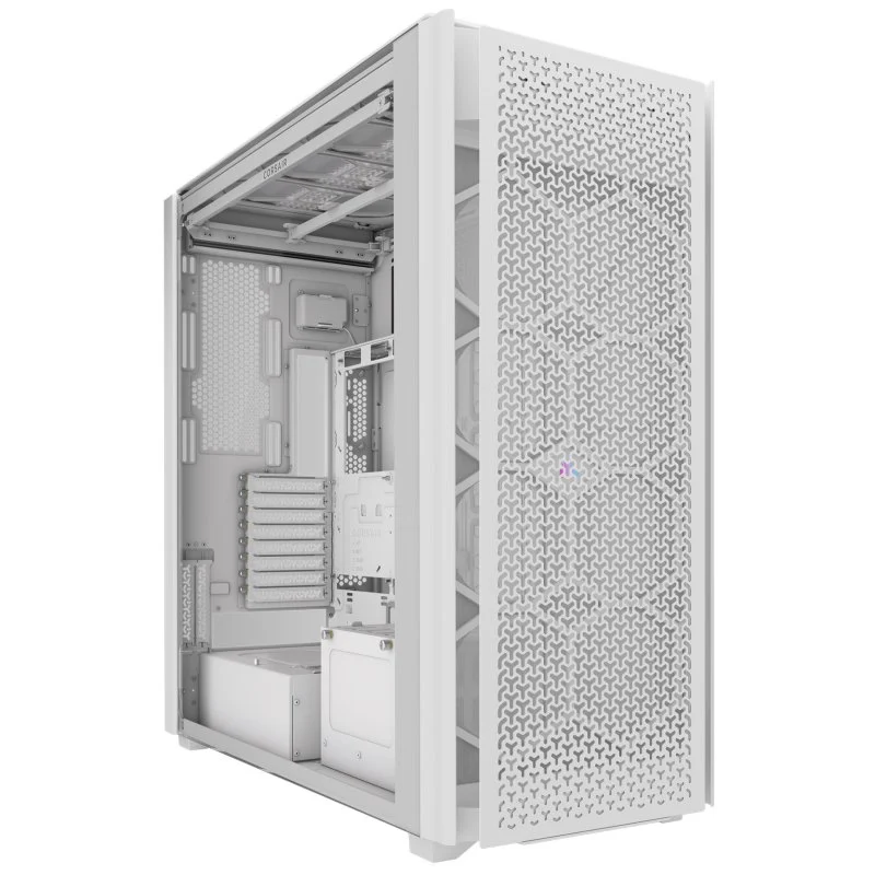 Detalle de Corsair iCUE LINK 9000D RGB AIRFLOW Torre Full ATX blanca 🖥