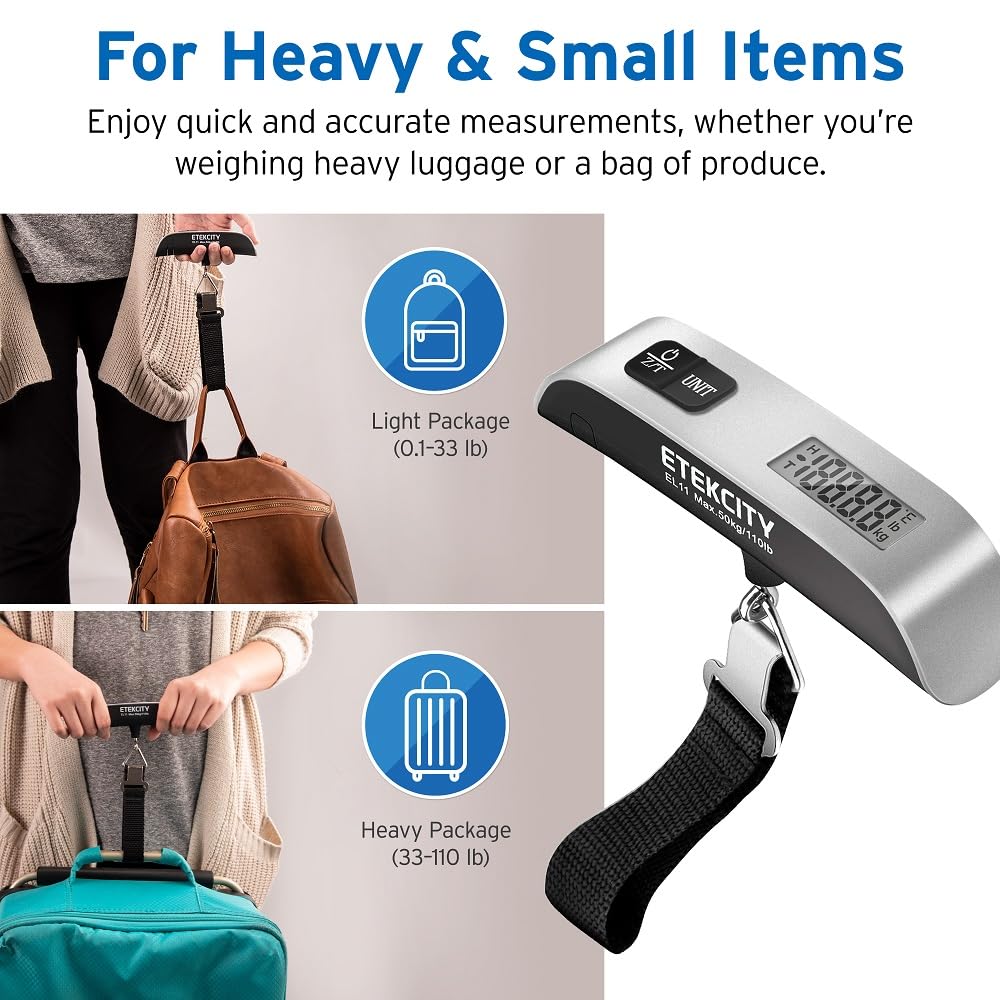 Detalle 2 de Etekcity EL11 Luggage Scale 110lb