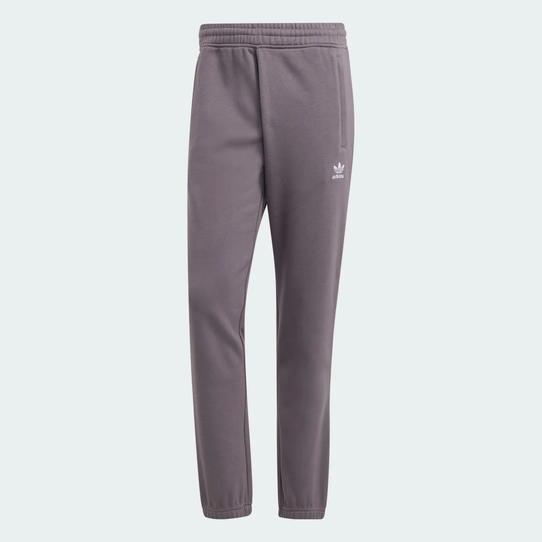 Detalle de Pantalón Trefoil Essentials de Adidas — estilo y comodidad en gris