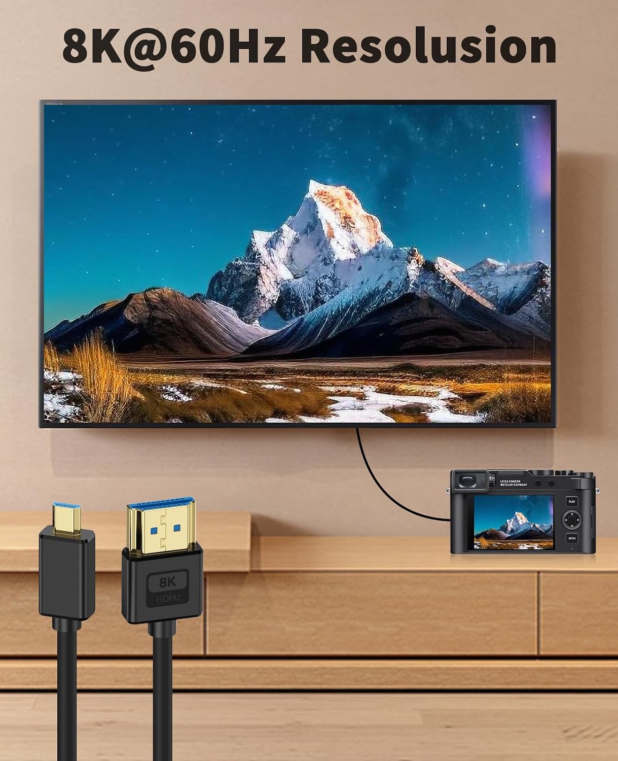 Detalle 2 de Maxhood Ultra Thin Micro HDMI to HDMI 0.3M