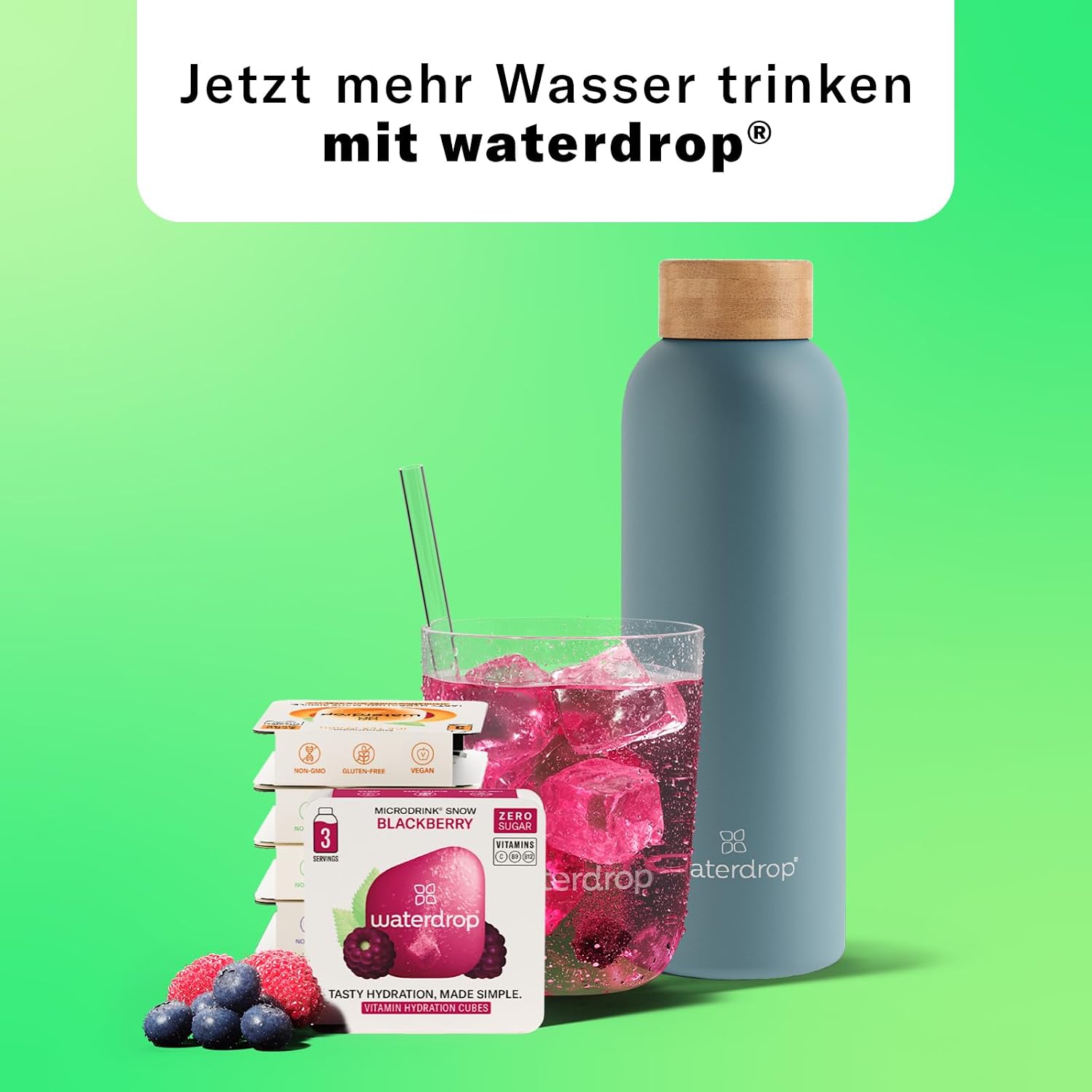 Thumbnail 6 de waterdrop Starter Set 600 ml Trinkflasche