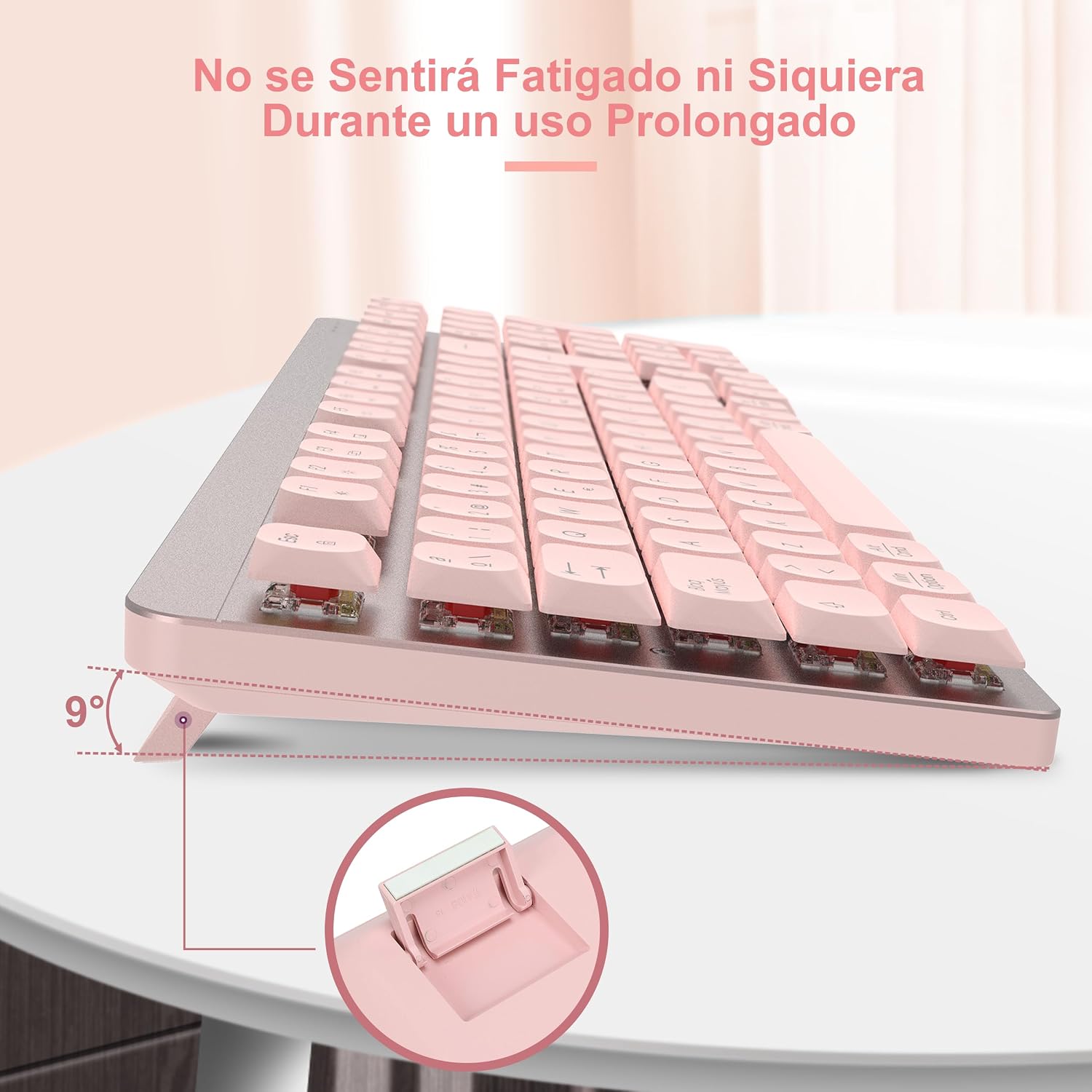 Thumbnail 2 de LeadsaiL FA98 Teclado Mecánico Perfil Bajo Rosa