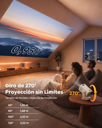 Detalle 2 de WiMiUS proyector portátil S37