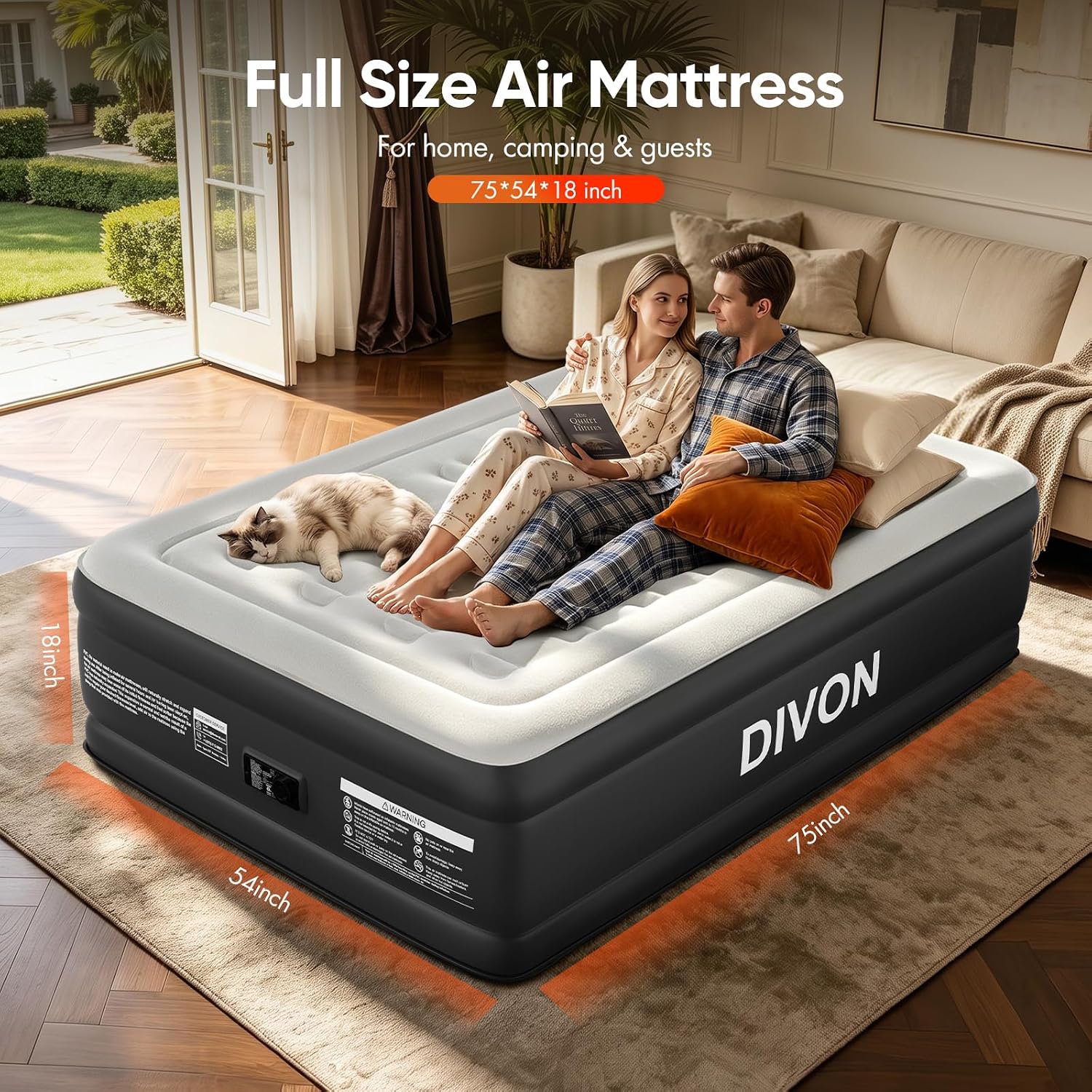 Thumbnail 6 de DIVON Full Air Mattress, 18-Inch Raised