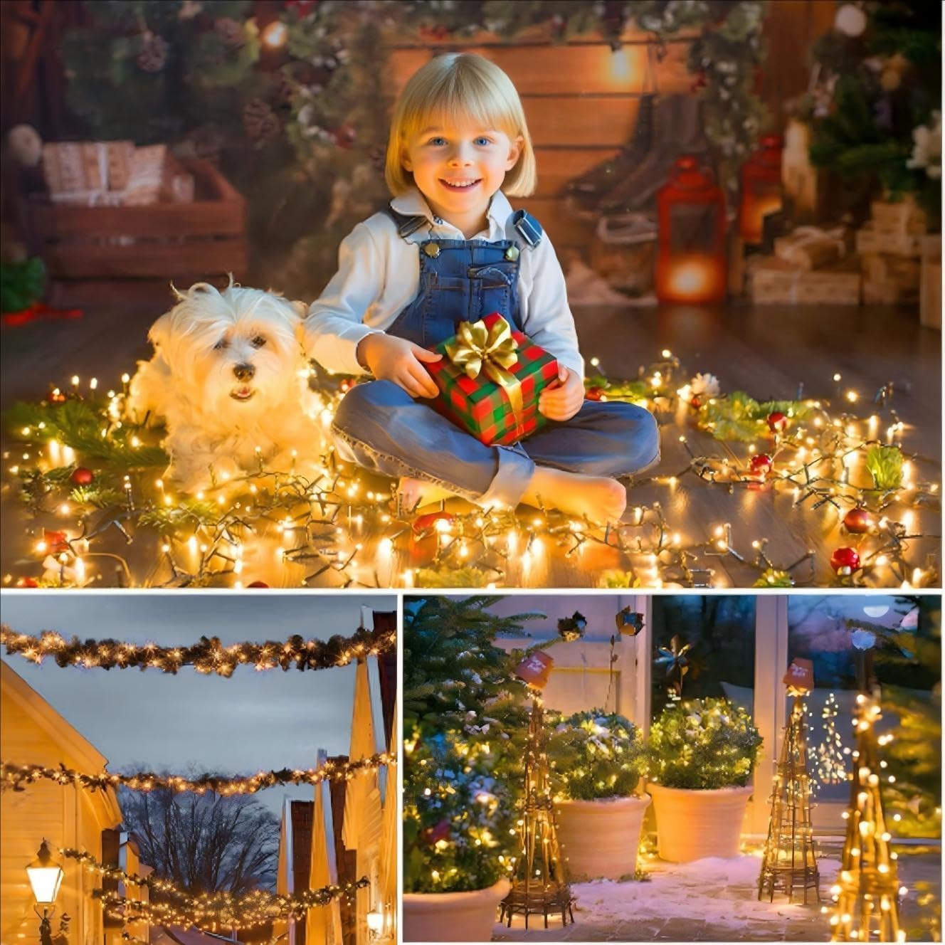 Thumbnail 4 de NEXVIN Solar Lichterkette Außen 20–22 m, 200 LED – wetterfest, 8 Modi, IP65