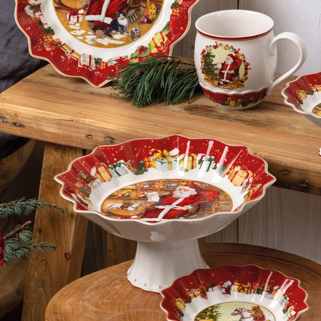Detalle de Villeroy & Boch Toy’s Fantasy coupe Père Noël en relief en porcelaine Premium multicolore