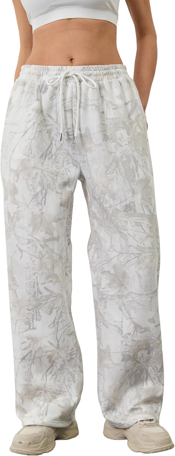 Detalle de MSBESYOR Women's Camo Cargo Pants, Fleece-Lined
