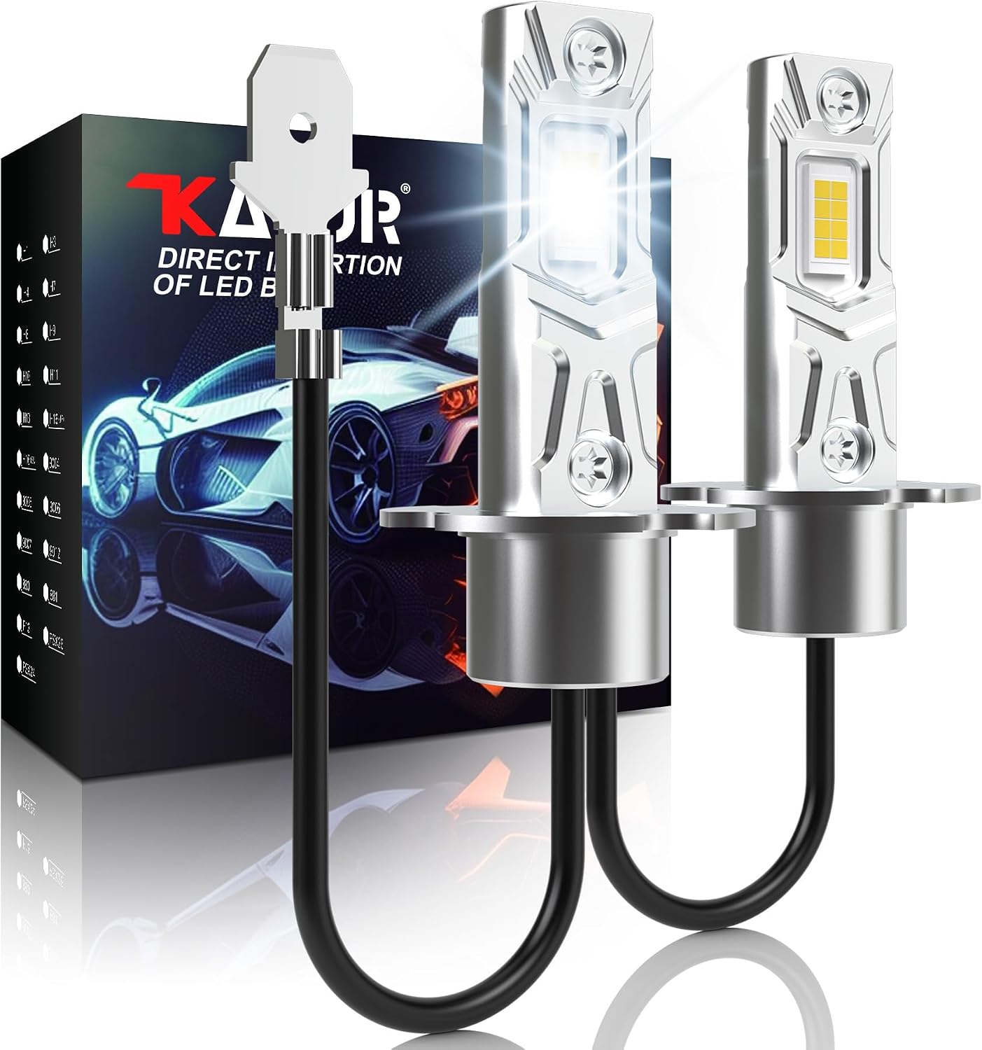 Detalle de KATUR H3 LED Headlight Bulbs 16000LM