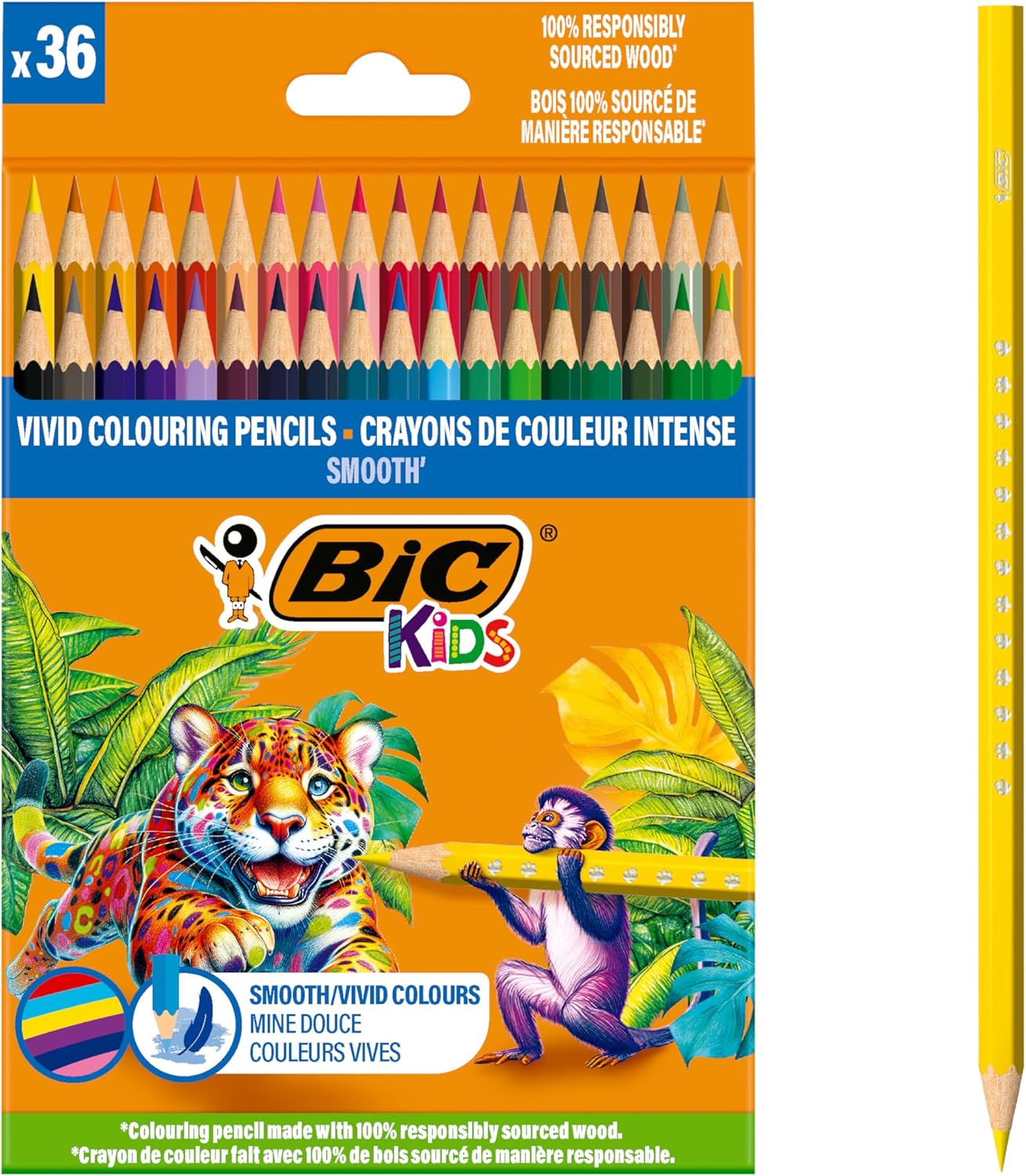 Detalle de BIC Kids Buntstifte 36 Farben