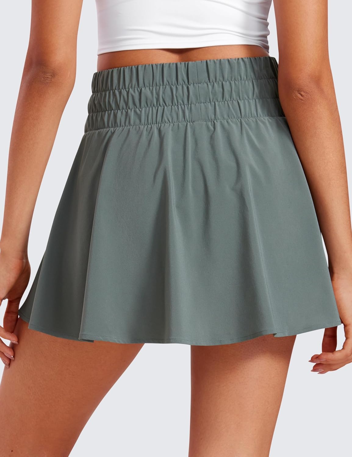 Thumbnail 1 de CRZ YOGA Jupes de Tennis fluides Taille Haute pour Femmes – Jupe-Shorts plissée