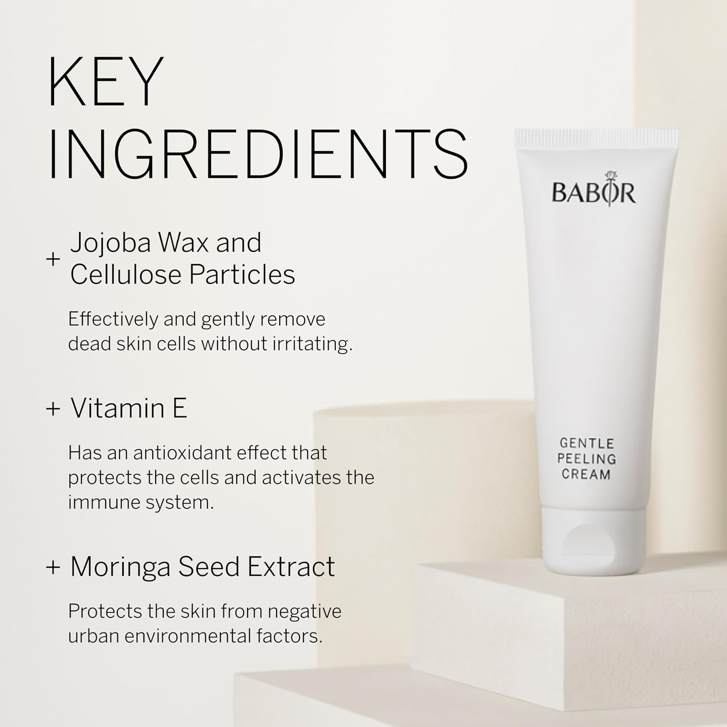 Thumbnail 2 de BABOR Gentle Peeling Cream gezichtspeeling met jojobawas, vegan, 50 ml