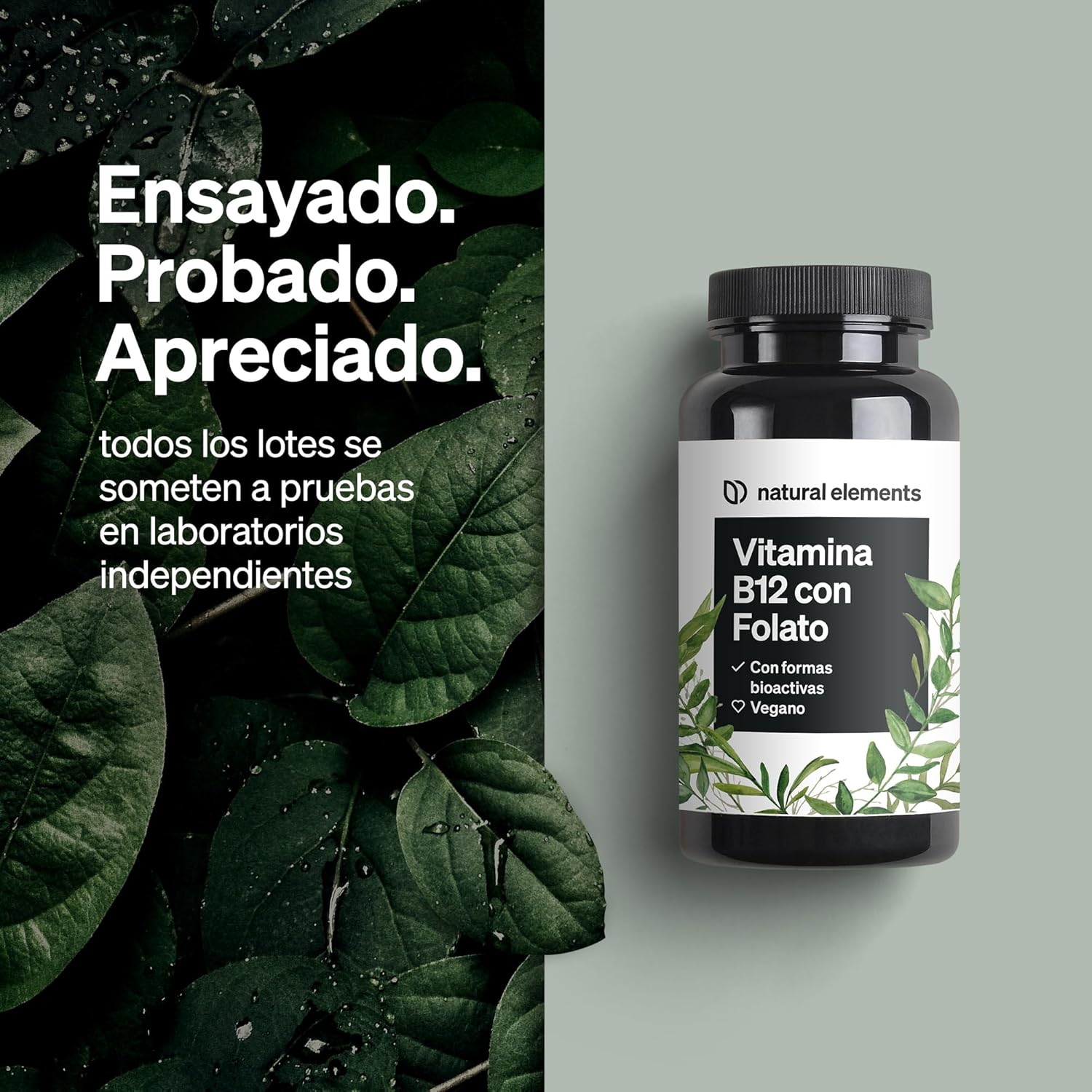 Thumbnail 3 de Vitamina B12 Vegana 500µg - 180 Comprimidos 🍃