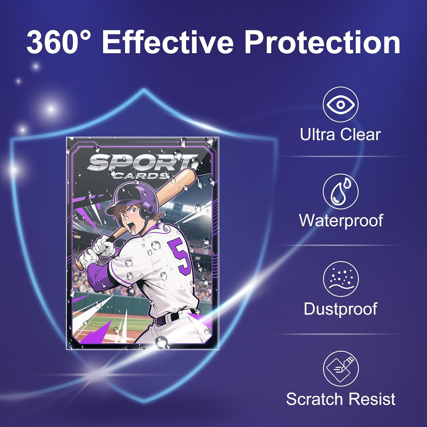 Detalle de 800 Count Soft Clear Penny Sleeves for Trading Cards – Premium PP Card Protectors