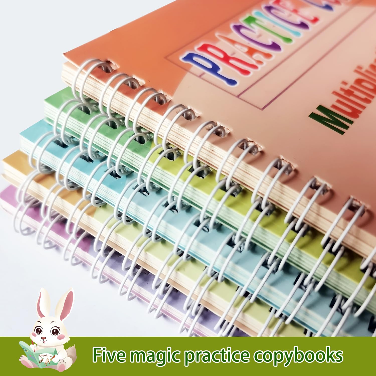 Detalle 2 de Magic Grooved Handwriting Practice Copybooks, 5-Pack