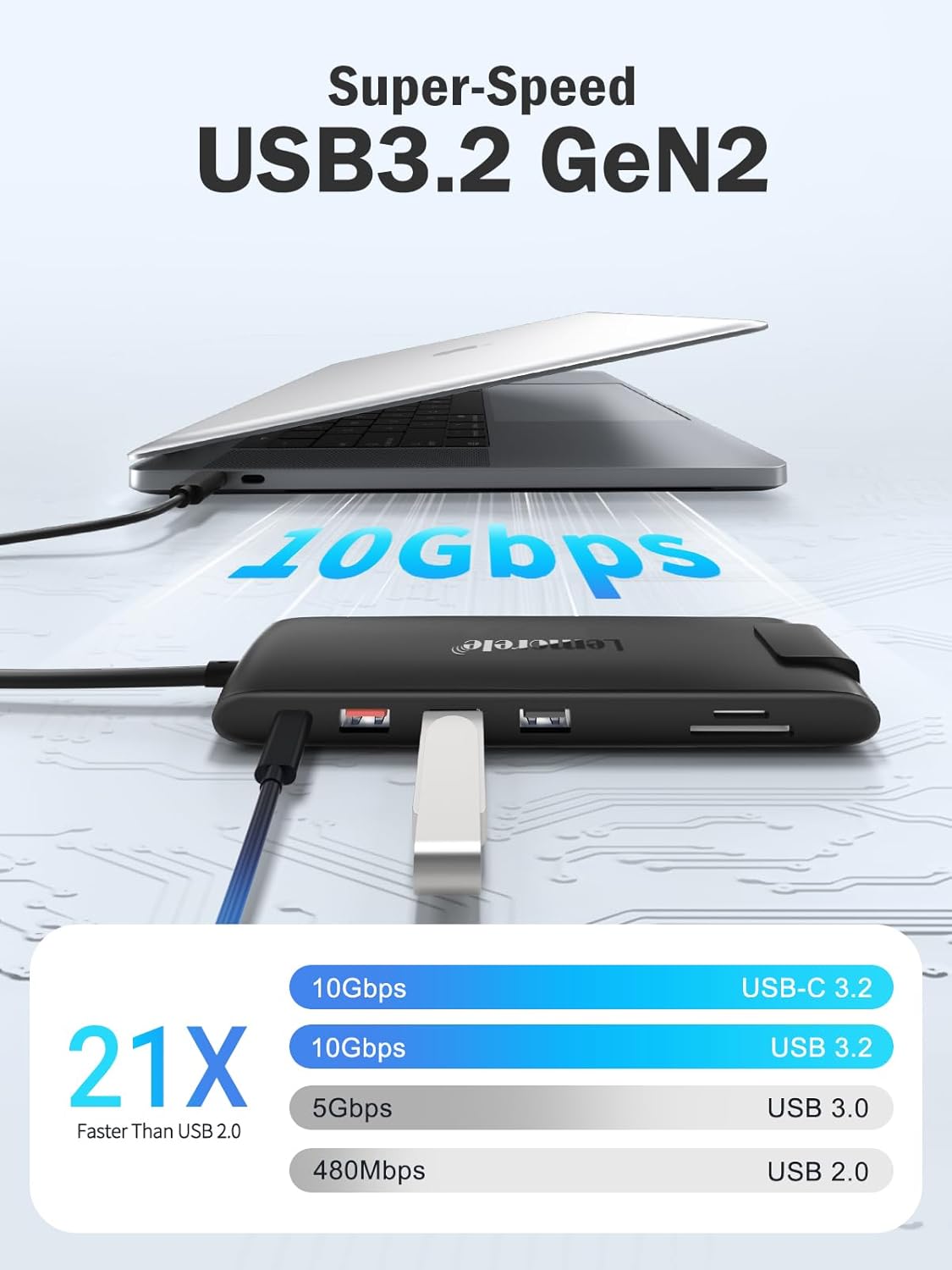 Thumbnail 2 de Lemorele Mejora 2025 Docking Station USB C