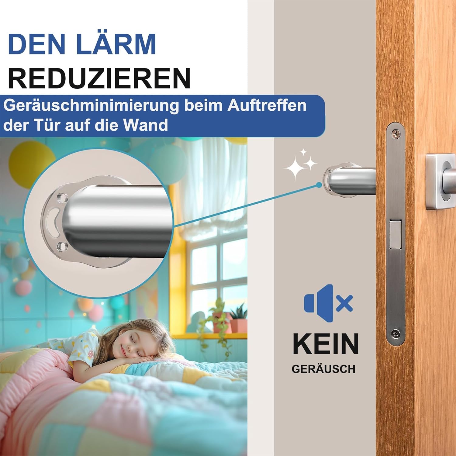 Thumbnail 4 de Türklinkenpuffer 8er-Set Türstopper aus transparentem Silikon (Ø 18 mm) – zum Schutz von Türgriff & Fensterklinke