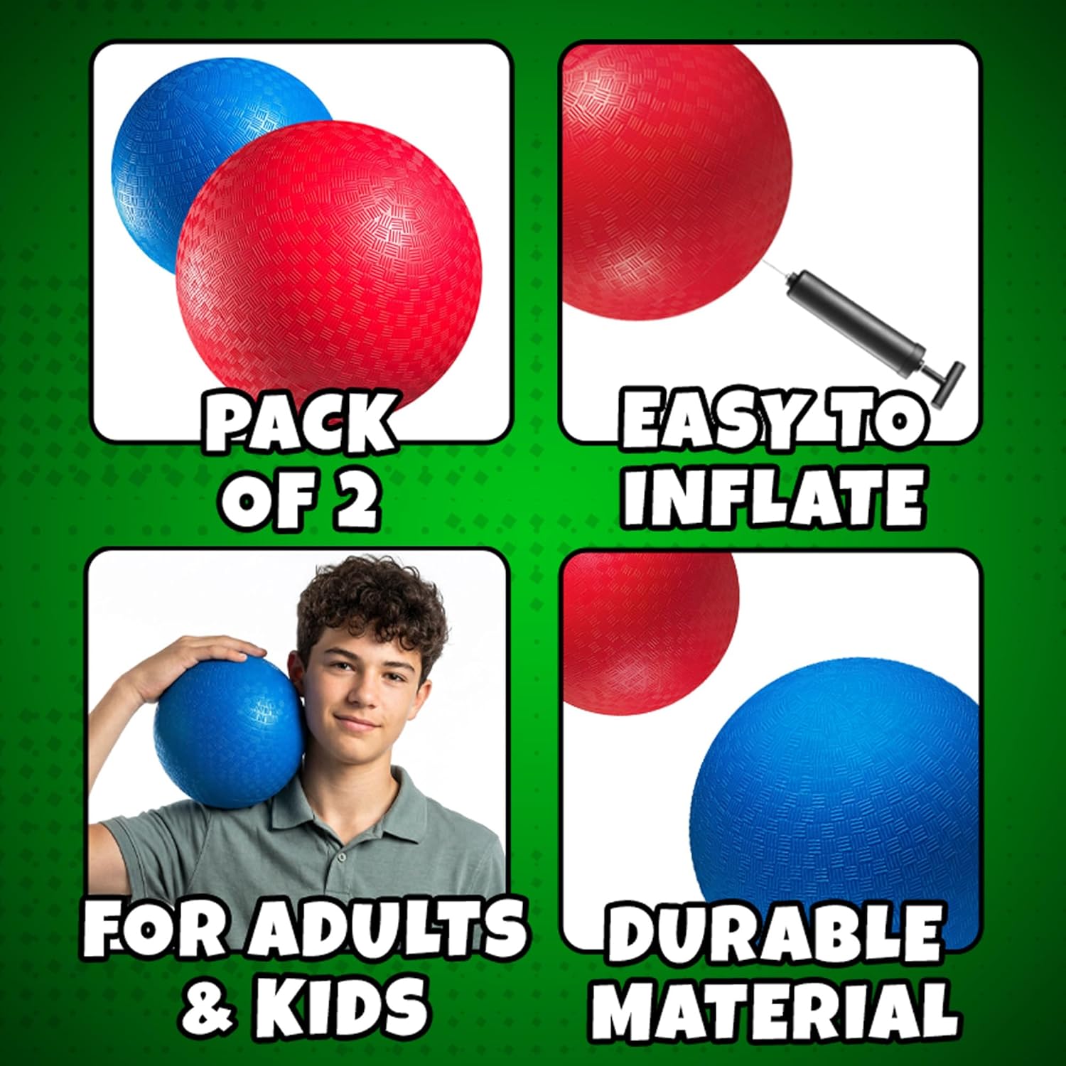 Thumbnail 1 de Red & Blue Kickball Set 9-Inch