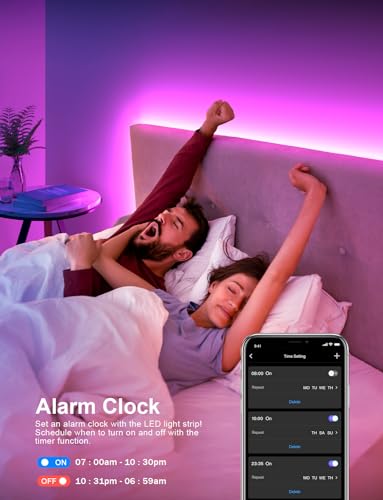 Detalle de Mexllex Ruban Led 5M : bande LED RGB pilotable par APP et télécommande, ambiance musique intégrée
