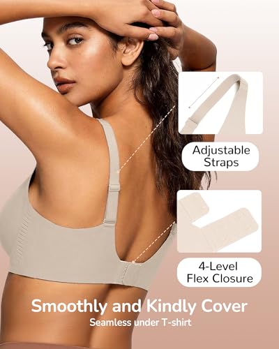 Thumbnail 2 de Happriue Leopard Print Jelly Bra, Wireless Deep V with Light Padding