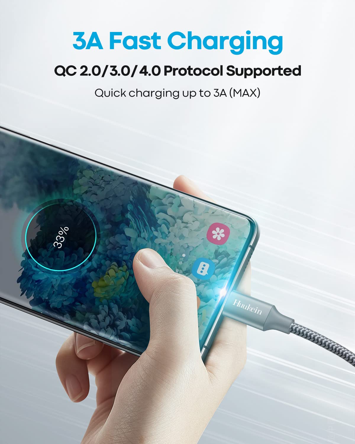 Thumbnail 1 de Huukein USB-A to USB-C Cable, 10 ft