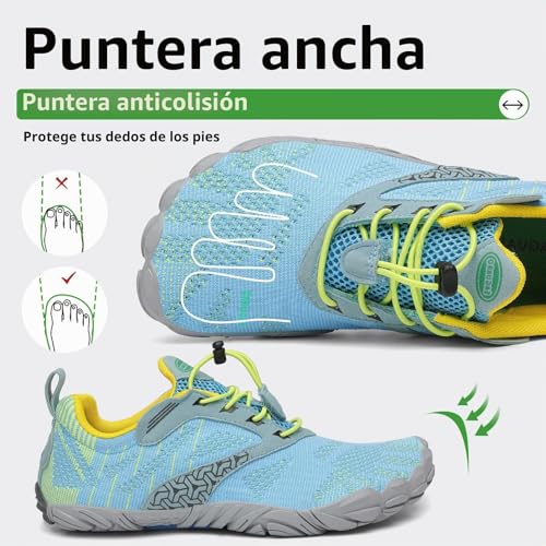 Detalle de SAGUARO Barefoot: Zapatillas de Trail y Agua Minimalistas para Hombre y Mujer