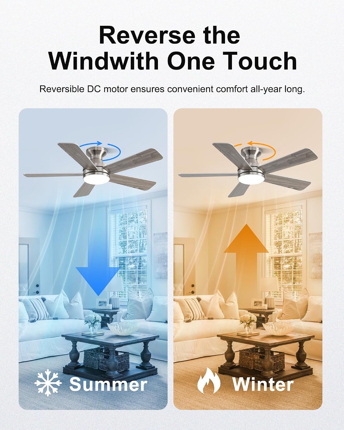 Detalle 1 de Ombrin Ceiling Fan with Light, 42-inch
