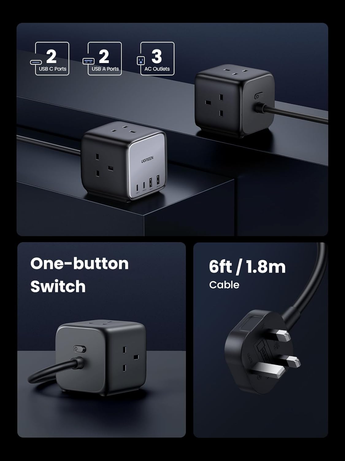 Thumbnail 4 de UGREEN DigiNest 65W USB C Charger