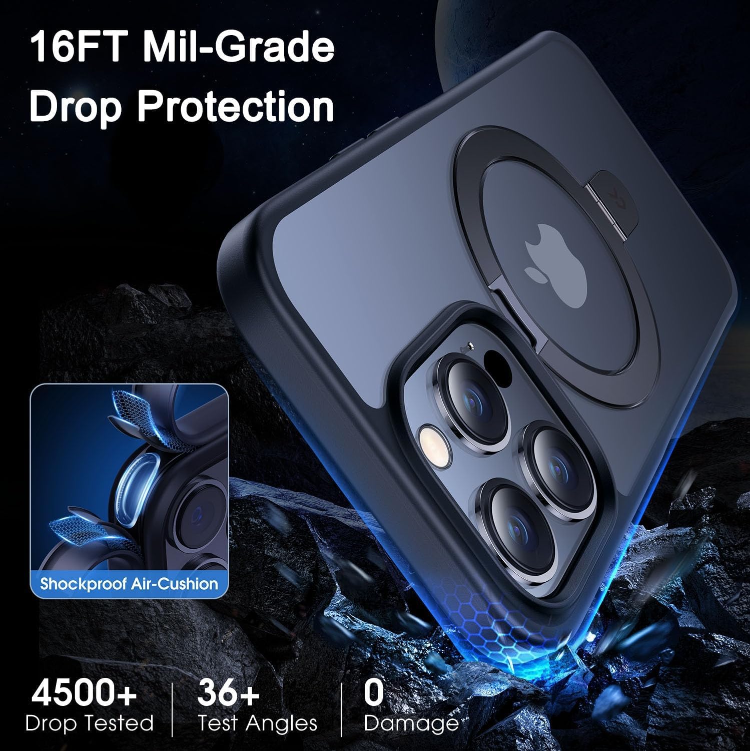 Thumbnail 4 de CASEKOO iPhone 14 Pro magnetic clear matte 6.1" case