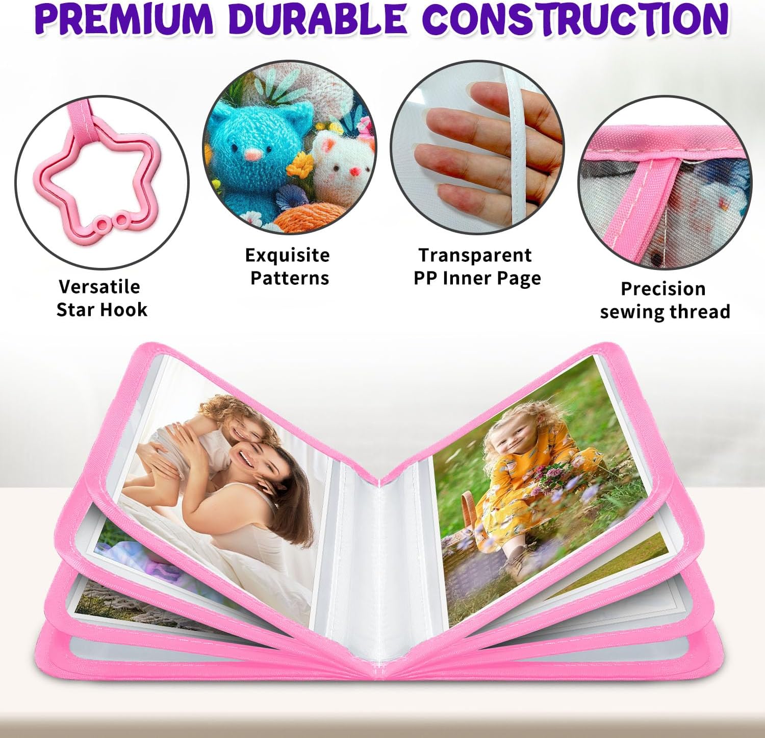 Detalle de ABCKEY Baby Photo Album, 17-Photo Capacity